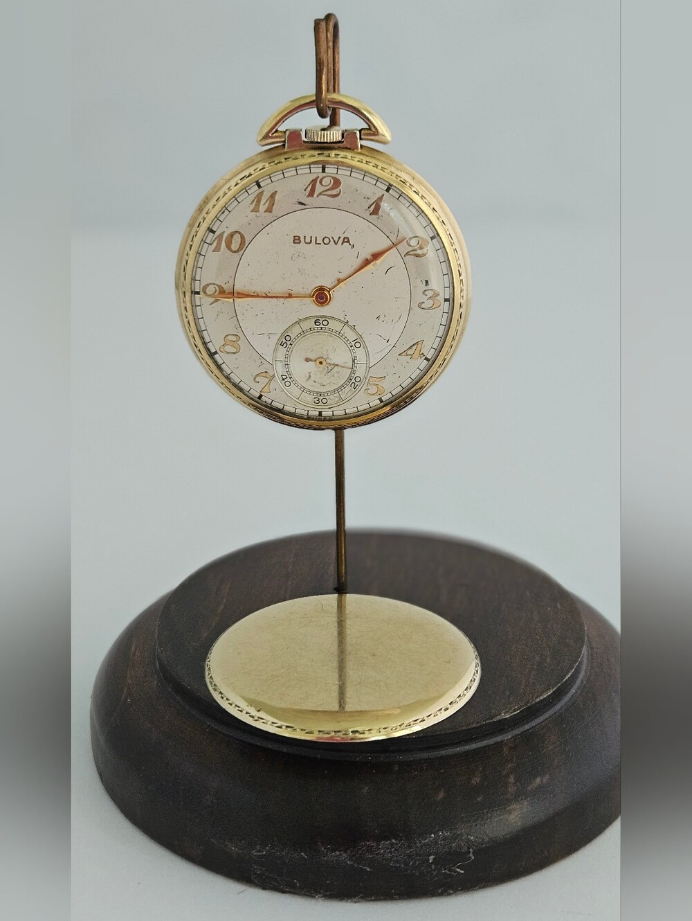 Bulova 17AH Vintage Pocket Watch 17 jewels 10k Rolled Gold Plate Swiss
